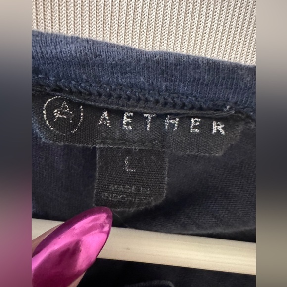 Men's Navy Long Sleeve Aether Shirt - Picture 5 of 6